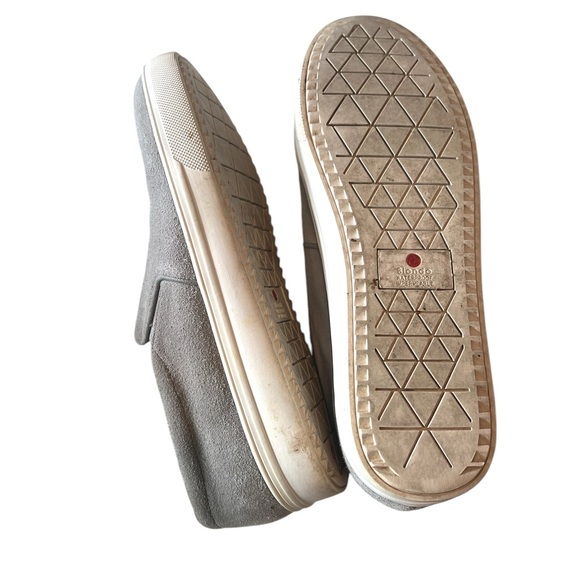 Blondo Gracie Waterproof Gray Suede Slip-On Sneakers Leather - Picture 7 of 8
